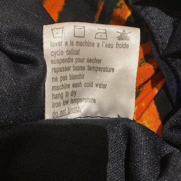 Kaleidoscope maxi dress With straps orange and blue Size L - Picture 8 of 9